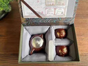 鄭文強大師手工鎏銀鳳鳴紫砂壺泡茶壺茶具套裝禮品伴手禮禮盒裝 鄭文強喜上眉梢茶壺+2杯禮盒裝 1L 201mL(含)-300mL(含) 曬單實(shí)拍圖