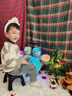 俏娃寶貝兒童5生日3禮物1架子鼓2玩具一歲寶寶敲打鼓音樂樂器兩小男孩三女 燈光新款2-6歲：梧綠輕奢兒童鼓 曬單實拍圖