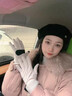 GOLOVEJOY保暖手套女冬季防風(fēng)防寒滑雪內膽戶(hù)外登山騎行抓絨觸屏手套 暖白S 曬單實(shí)拍圖