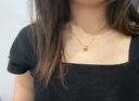 Caokit Keeiy輕奢小蠻腰18k金項鏈女高質(zhì)感彩金鎖骨鏈情人節(jié)生日禮物送女友 18K金項鏈(可調(diào)節(jié)鏈長) 曬單實拍圖