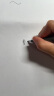 斑马牌（ZEBRA）小楷 学生毛笔练字笔 书法笔请柬笔 WF1 银灰笔杆 单支装 实拍图