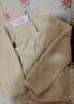 班尼路（Baleno）S&K系列外套女開衫長袖女裝秋冬新款小香風(fēng)麥穗絨保暖圓領(lǐng)上衣服 杏#純色 M 曬單實拍圖