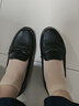 凰巣媽媽鞋女工作鞋舒適中老年單鞋防滑老人鞋皮面軟底平底鞋送母親 黑38（標準） 曬單實(shí)拍圖