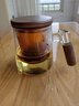半物生活 茶杯玻璃泡茶杯茶水分離杯男士辦公室茶水杯茶具茶道杯功夫茶杯大容量喝水杯子紅茶綠茶過(guò)濾杯帶把 珀咖木尊杯 曬單實(shí)拍圖