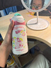 contigo康迪克  不銹鋼保溫吸管杯 兒童保溫杯 草莓棉花糖+掛件杯刷410ml 曬單實拍圖