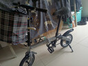 詩(shī)博美12寸14寸16寸超輕便攜折疊自行車(chē)成人兒童款碟剎變速后備箱代步車(chē) 12寸黑色 單速 抱閘送禮品 曬單實(shí)拍圖