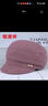 恒源祥中老年人帽子女春秋天媽媽鴨舌帽加厚老人奶奶保暖老太太帽 皮粉色 可調節 曬單實(shí)拍圖