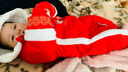 童泰嬰兒連體衣秋冬季男女拜年衣服兒童新年TS34D527-DS大紅80cm 曬單實(shí)拍圖