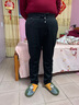 吉普（JEEP）精品純棉休閑褲男秋冬季新款寬松直筒運(yùn)動(dòng)男褲加絨加厚保暖褲子男 黑色 【抗起球/防變形】 XL 【推薦135-152斤】 曬單實(shí)拍圖