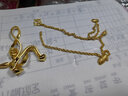 中國黃金（CHINA GOLD）黃金絞絲鏈足金項鏈女款實心素鏈麻花鏈七夕情人節(jié)生日禮物送女友 【定制款-付款10天內發(fā)貨 】【多退少補】 約10.5g 曬單實拍圖