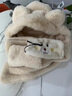 回力小熊帽子女冬帽子手套圍巾一體三件套韓版可愛(ài)冬天防寒保暖加絨帽 【小熊耳朵】米色 均碼 曬單實(shí)拍圖
