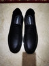 老人頭(LAORENTOU)商務(wù)休閑皮鞋男士透氣軟底牛皮豆豆鞋辦公室舒適婚禮鞋子爸爸套腳鞋 LA13505 黑色 42  曬單實(shí)拍圖