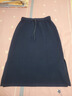 三彩大碼女裝2025冬季新款抽繩松緊腰半身裙A字休閑藏肉胖MM 曬單實(shí)拍圖