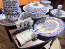 陶沁泉青花玲瓏復古風景德鎮(zhèn)骨瓷高檔餐具整套碗盤碗筷青花瓷喬遷之喜 青花釉里紅玲瓏餐具 68頭 曬單實拍圖