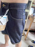 謙集（QIANJI） 深藍色牛仔短褲男2024年新款復古拼接卷邊透氣水洗彈力休閑中褲 藍色 夏季薄款 【IT5184藍色】 30 建議體重125-130斤穿 曬單實(shí)拍圖