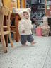 優(yōu)奇嬰兒衣服男女寶寶秋冬季外套嬰幼兒前開(kāi)上衣可愛(ài)超萌連帽夾克 曬單實(shí)拍圖