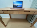 原始原素 全實(shí)木書(shū)桌簡(jiǎn)約現代北歐環(huán)保書(shū)房橡木寫(xiě)字臺電腦桌A7161 1.2m單書(shū)桌-760*1200*560mm 橡木-原木色 曬單實(shí)拍圖