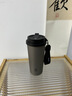 恩爾美（nRMEi）純鈦咖啡杯大容量鈦杯外出便攜保溫吸管隨行茶杯高檔送禮 【太空銀】 520ml 曬單實(shí)拍圖