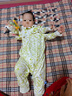babycare嬰兒秋裝連體衣純棉爬服新生兒寶寶衣服 哈特青蔥綠 80cm  曬單實(shí)拍圖