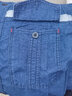 型彬薄牛仔電力工作服套裝夏季電焊長(cháng)袖國家電網(wǎng)反光條工裝褲子男上衣 前后加反光條牛仔套裝 2XL (180) 180XXL 曬單實(shí)拍圖