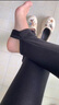 浪莎秋冬打底褲女加絨光澤褲高腰顯瘦黑色踩腳褲保暖彈力加厚長(cháng)褲 踩腳 加絨 XL 曬單實(shí)拍圖
