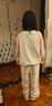 果殼（Gukoo）睡衣女冬季史努比聯(lián)名毛絨保暖插肩袖格子褲女家居服套裝可外穿D 橡皮粉套裝 S 曬單實拍圖