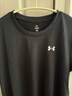 安德瑪（Under Armour）女裝上衣 2025夏季新款運動(dòng)服健身訓練快干透氣圓領(lǐng)休閑半袖T恤衫 干爽透氣/建議拍大一碼 /黑色 L (170/88A) 曬單實(shí)拍圖