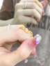 LOVING黃金滿天星耳釘女足金999耳扣純金耳環(huán)送女友老婆情人節(jié)禮物 黃金滿天星車花耳環(huán)一對 金重約1.8g/克重多退少補 曬單實拍圖