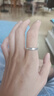 古耐S999足銀情侶戒指一對男女士結婚求婚對戒子情侶禮物一對實用銀飾 海誓山盟情侶戒指一對 曬單實拍圖