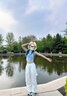 莫代爾美式工裝褲女春夏季2024新款夏天薄款高腰寬松直筒垂感休閑闊腿褲 白色【常規(guī)款】 S碼【建議80-95斤】 曬單實(shí)拍圖