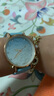 流沙星空手表女ins風(fēng)櫻花粉小清新學(xué)生韓版簡(jiǎn)約輕奢小眾女生閨蜜 藍色 手表+盒子+手鏈+電池 曬單實(shí)拍圖