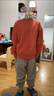 貴人鳥童裝男童秋冬套裝2024新款兒童加絨運動服大童保暖加厚冬裝 紅/G貴人鳥白K-黑/G長字母K 110 曬單實拍圖