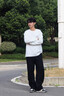 森馬（Semir）休閑褲男發(fā)熱抑菌針織衛褲寬松直筒褲25冬長(cháng)褲子百搭109725127104 曬單實(shí)拍圖