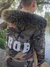 安初夏棉衣男士冬季中長(cháng)款外套男裝棉襖迷彩棉服男款派克服保暖軍大衣 D365軍綠色上衣加絨 XL 曬單實(shí)拍圖