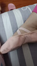 鐵箭舞蹈鞋軟底帆布拼接芭蕾舞練功鞋兒童成人中國舞形體鞋 肉粉色 34 曬單實(shí)拍圖