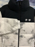 李寧（LI-NING）短款羽絨服秋冬季男女同款保暖防風(fēng)防寒戶外面包服潮流連帽外套 白色/黑色 【羽絨服】 XL 曬單實(shí)拍圖