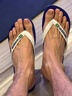 havaianas哈唯納Brasil Logo巴西元素夾腳人字拖夏情侶拖鞋 2711-海洋藍 43-44 巴西碼 曬單實(shí)拍圖