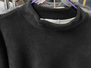 貓人（MiiOW）450G重磅奧粒絨高領(lǐng)打底衫男秋冬長(cháng)袖T恤加厚防寒自發(fā)熱保暖 黑色 發(fā)熱奧粒絨-高領(lǐng) XL (適合130-145斤) 曬單實(shí)拍圖