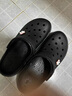 鯊鵜鶘洞洞鞋男士大碼拖鞋防滑室外迪特沙灘鞋女透氣包頭休閑涼鞋男 迪特黑灰色 39 曬單實(shí)拍圖