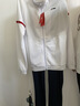 李寧（LI-NING） 運動套裝羽毛球服衛(wèi)衣男女套裝長袖長褲外套運動訓練跑步運動 男款運動套裝白色 L 曬單實拍圖