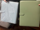 四季年華加厚皮面家庭證件收納包資料活頁(yè)a4b5收納冊證書(shū)票據檔案孕婦寶寶孕檢產(chǎn)檢孕期檔案冊文件夾保護套 莫蘭迪藍/42內頁(yè)-A4/B5/A5拉邊袋+6卡袋 曬單實(shí)拍圖