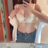 茜茜公主大胸顯小文胸全罩杯收副乳超薄內衣防下垂胸罩雙肩帶內衣 奶膚 80B 曬單實(shí)拍圖