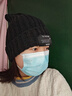 妙奕嘉帽子冬季男針織帽男士毛線帽冬天棉帽冷帽保暖帽冬帽防風帽堆堆帽 方標-黑色針織帽【男女通用】 曬單實拍圖