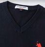 U.S. POLO ASSN.背心男秋季保暖針織V領(lǐng)無(wú)袖背心馬甲男純棉內搭上衣 曬單實(shí)拍圖