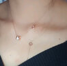 AHK小蠻腰銀項鏈女吊墜鎖骨鏈時尚首飾七夕情人節(jié)禮物送女朋友老婆 高雅玫瑰金小蠻腰搭配精美禮盒 曬單實拍圖
