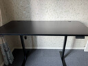 凡積實(shí)木電動(dòng)升降桌智能電腦桌可升降電競桌子家用辦公學(xué)習工作臺書(shū)桌 3CM桌面【雙電機2節】黑色 180x80x75CM 曬單實(shí)拍圖