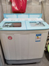 揚(yáng)子半自動(dòng)洗衣機(jī)大容量家用雙桶雙缸老式洗衣機(jī)脫水雙筒 白色6.2公斤玻璃面板-小型款 曬單實(shí)拍圖