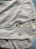 Teenie Weenie小熊針織開(kāi)衫女秋冬刺繡綿羊毛長(cháng)袖針織開(kāi)衫外套女 中灰色 L (170) 曬單實(shí)拍圖