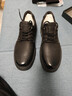 金利來(lái)（goldlion）男鞋工裝鞋復古個(gè)性耐磨皮鞋舒適系帶休閑鞋54623015594A黑灰色43 曬單實(shí)拍圖