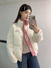 詩丹蕊美式學(xué)院風(fēng)雙面穿羽棉襖絨服外套女冬季時尚新款寬松加厚保暖棉服 米杏色 均碼【可備注碼數(shù)】 曬單實拍圖